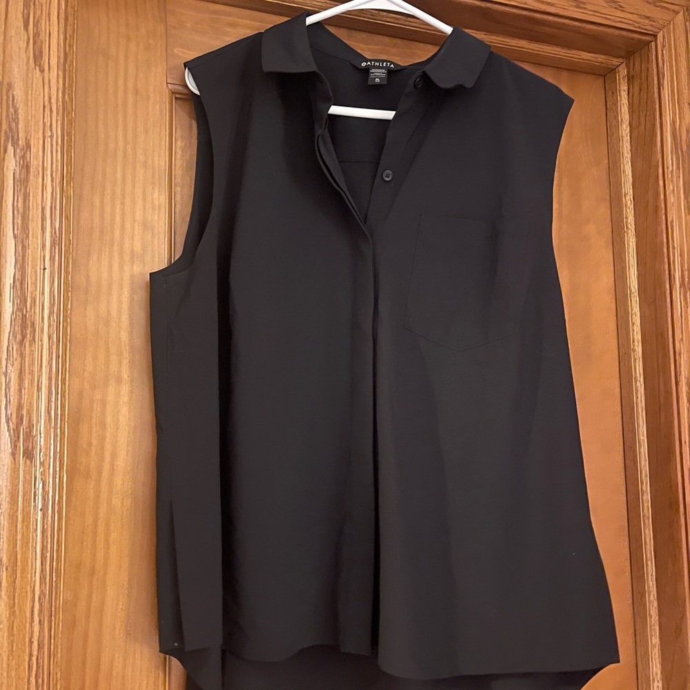 Athleta Black Sleeveless Blouse
